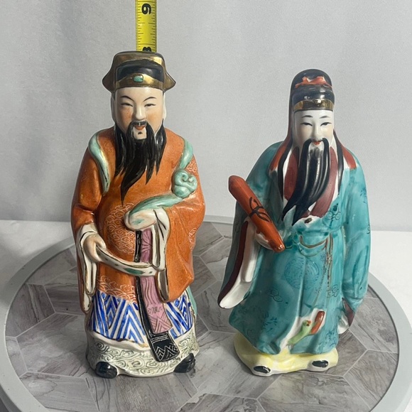 Colorful Ceramic Figurine Set